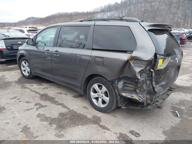 2012 TOYOTA SIENNA LE V6 8 PASSENGER VIN: 5TDKK3DC8CS233652