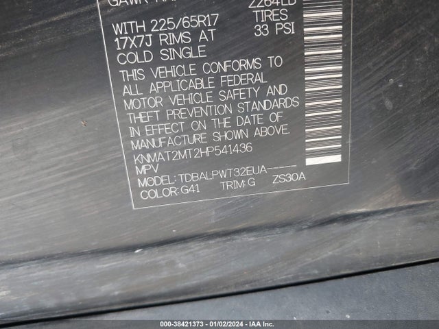 Nissan ROGUE S 2017 KNMAT2MT2HP541436 Image 9