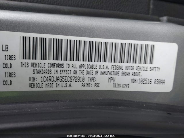 Dodge Durango Sxt 2014 1C4RDJAG5EC972910 Image 9