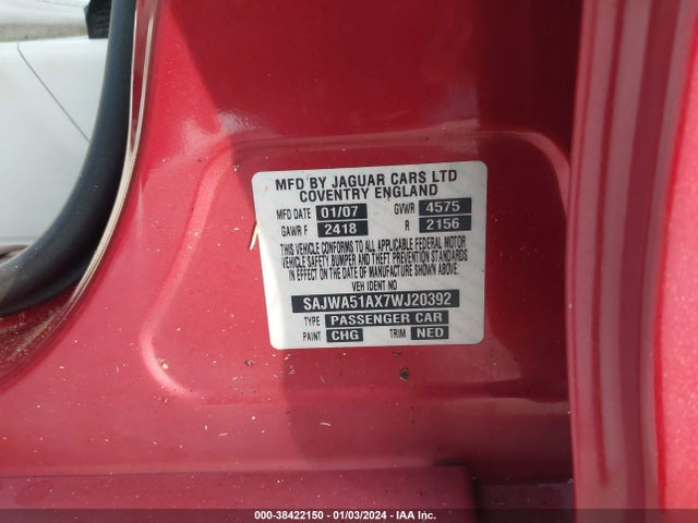 2007 JAGUAR X-TYPE SAJWA51AX7WJ20392 Photo 8