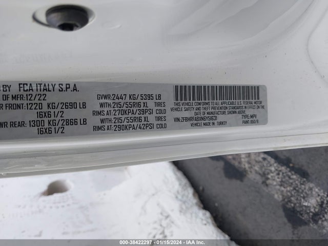 RAM Promaster City Cargo Van 2022 ZFBHRFABXN6Y51631 Image 9