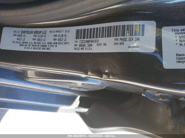 Chrysler 200 Limited 2015 1C3CCCAB0FN541619 Image 9