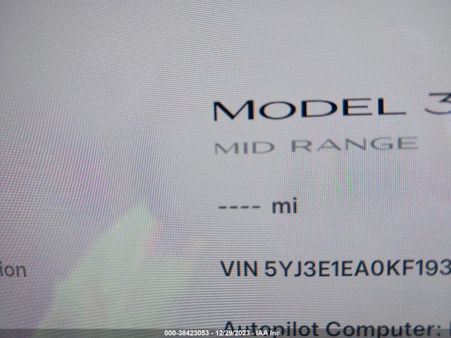 2019 TESLA MODEL 3 5YJ3E1EA0KF193213 Photo 6