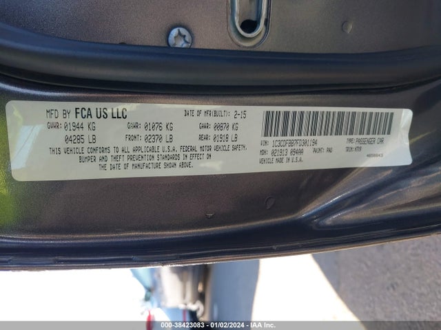 Dodge DART SXT 2015 1C3CDFBB7FD301194 Image 9