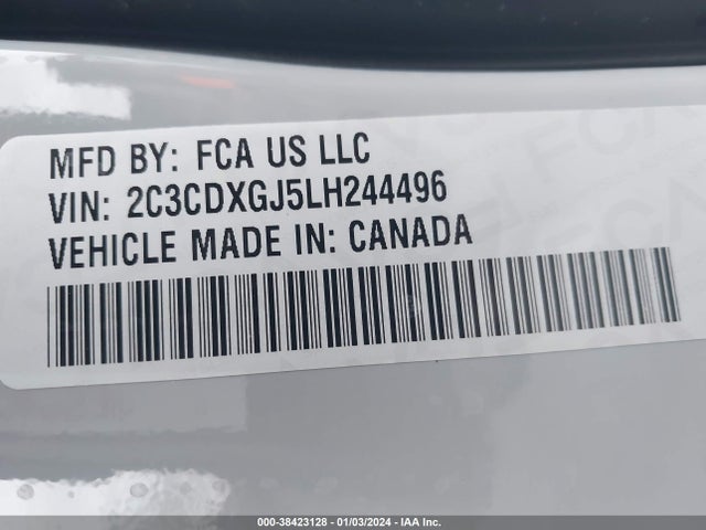Dodge Charger Scat Pack Rwd 2020 2C3CDXGJ5LH244496 Image 9