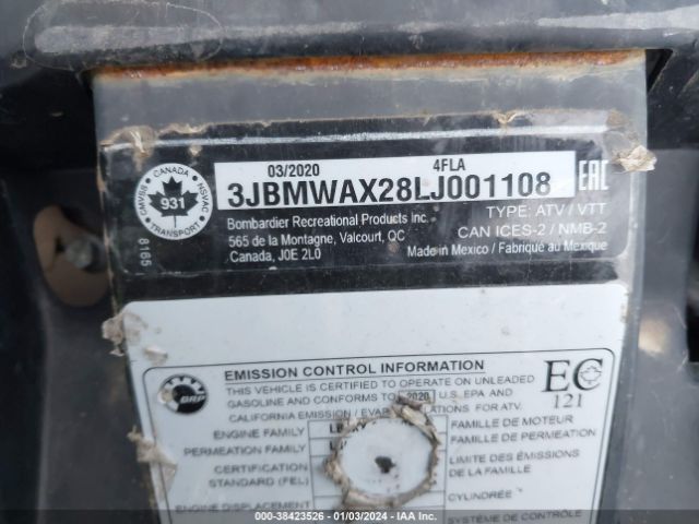 2020 CAN-AM RENEGADE 3JBMWAX28LJ001108 Photo 9