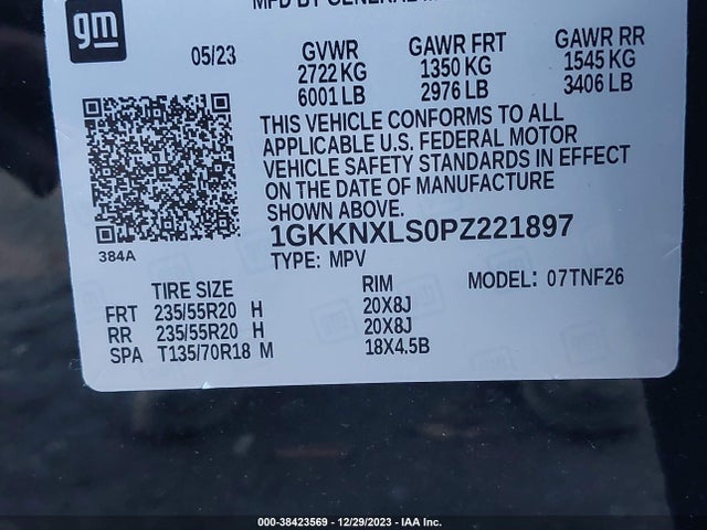 GMC Acadia Awd Denali 2023 1GKKNXLS0PZ221897 Image 9