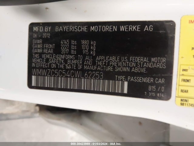 2012 MINI COOPER S COUNTRYMAN WMWZC5C54CWL62253 Photo 8