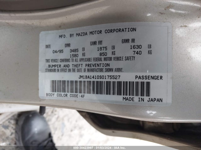 1995 MAZDA PROTEGE DX/LX VIN: JM1BA1410S0175527