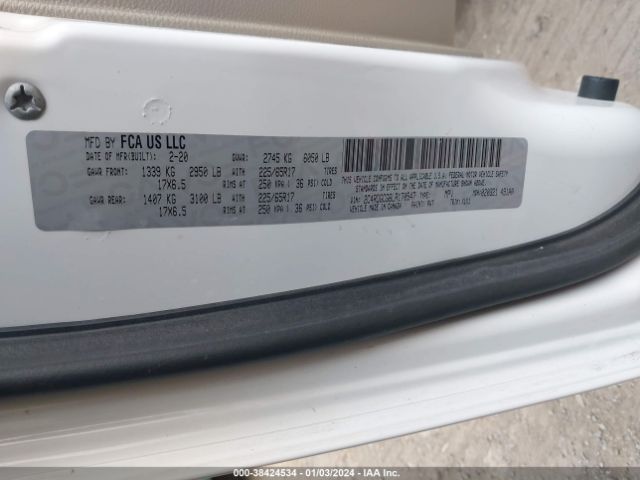 2C4RDGCG6LR170547 Dodge Grand Caravan Sxt