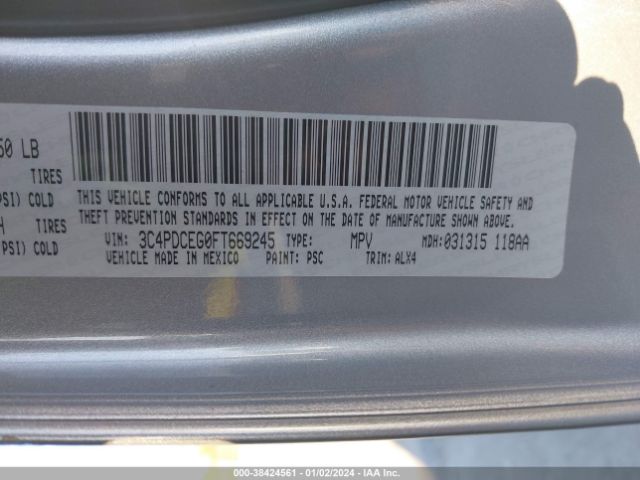 3C4PDCEG0FT669245 Dodge Journey R/t
