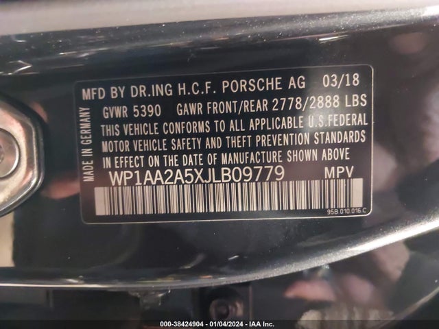 2018 PORSCHE MACAN WP1AA2A5XJLB09779 Photo 8