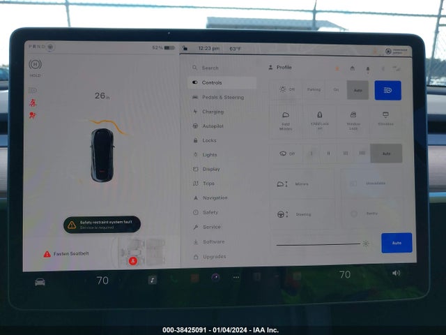 2023 TESLA MODEL Y AWD/PERFORMANCE DUAL MOTOR ALL-WHEEL DRIVE VIN: 7SAYGDEF4PF919517