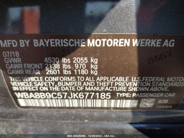WBA8B9C57JK677185 BMW 330I