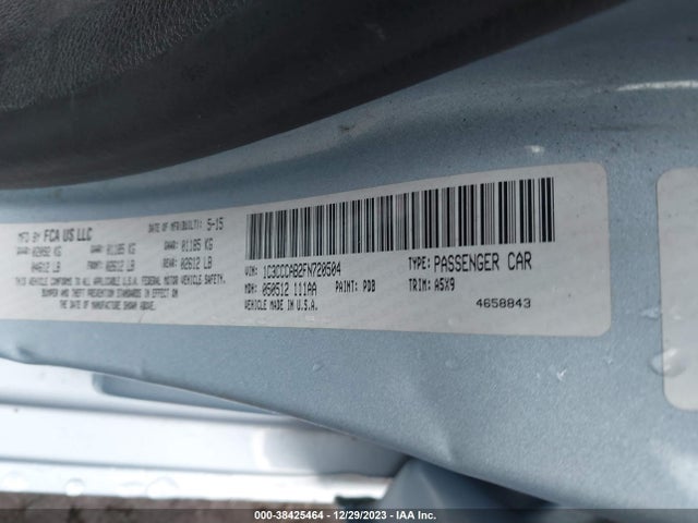 Chrysler 200 Limited 2015 1C3CCCAB2FN720504 Image 9
