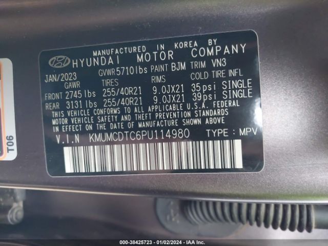 KMUMCDTC6PU114980 Genesis Gv70 3.5t Awd Sport