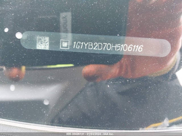 Chevrolet CORVETTE STINGRAY 2017 1G1YB2D70H5106116 Image 9