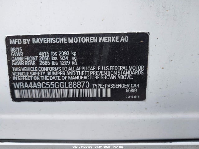 BMW 428i Gran Coupe 2016 WBA4A9C55GGL88870 Image 9
