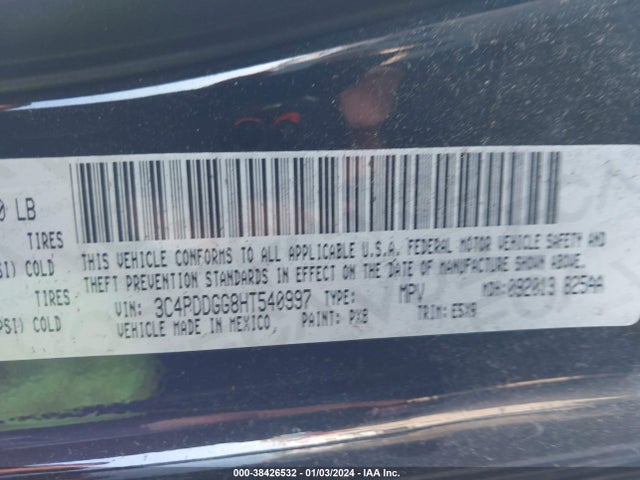 Dodge Journey Crossroad Awd 2017 3C4PDDGG8HT540997 Image 9