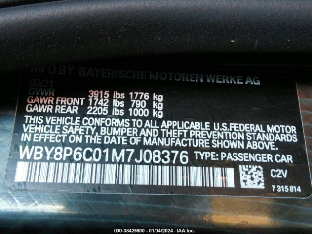2021 BMW I3S WBY8P6C01M7J08376 Photo 8