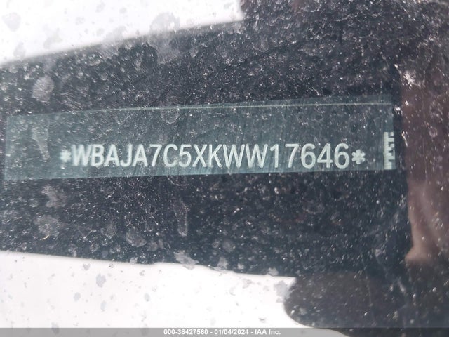 WBAJA7C5XKWW17646 BMW 530i Xdrive