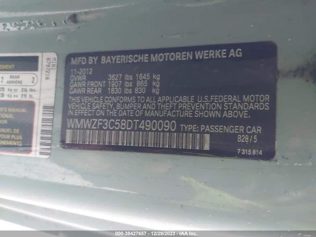 2013 MINI CLUBMAN WMWZF3C58DT490090 Photo 8