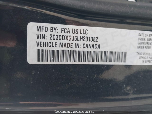 Dodge Charger Scat Pack Widebody Rwd 2020 2C3CDXGJ6LH201382 Image 9