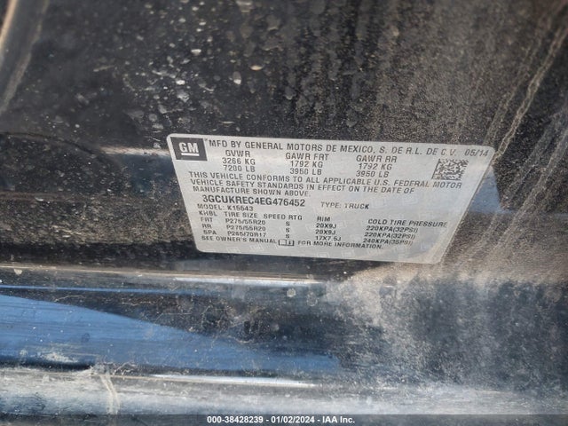 Chevrolet Silverado 1500 1lt 2014 3GCUKREC4EG476452 Image 9