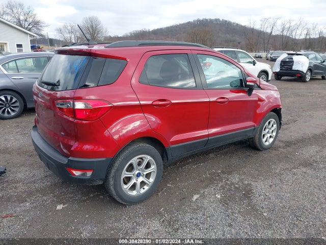 Aukcja sprzedaży 2021 Ford Ecosport Se, vin: MAJ3S2GE4MC426661, numer aukcji: 38428390