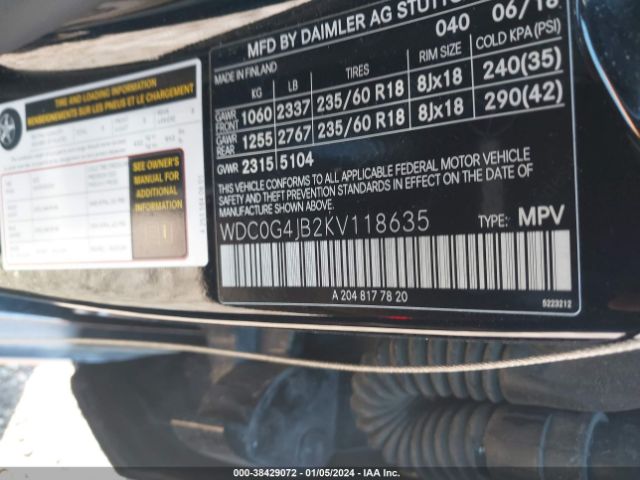 WDC0G4JB2KV118635 Mercedes-Benz GLC 300