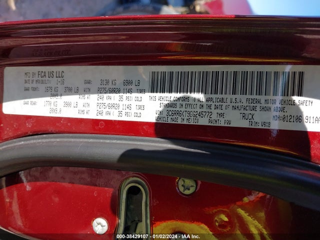 RAM 1500 Express 2016 3C6RR6KT9GG245772 Image 9