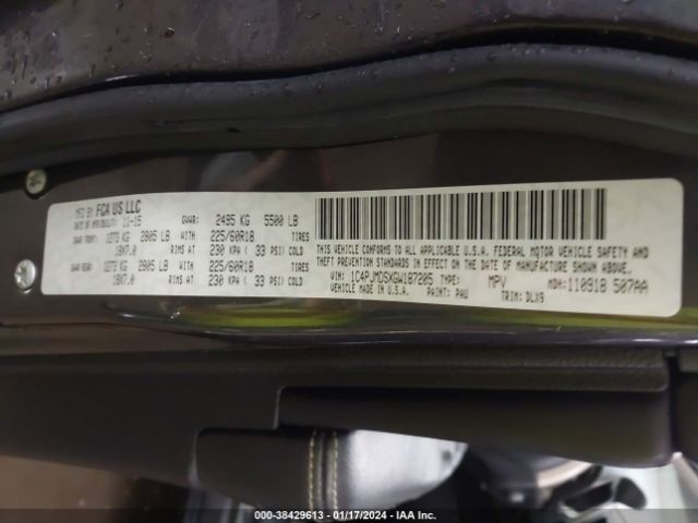 1C4PJMDSXGW187205 Jeep Cherokee Limited