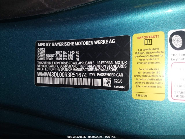 2024 MINI CONVERTIBLE WMW43DL00R3R51674 Photo 8