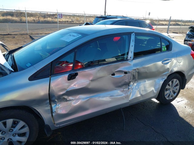 2012 HONDA CIVIC LX VIN: 2HGFB2F59CH320633