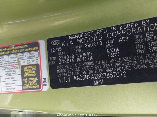 KNDJN2A28G7857072 KIA Soul