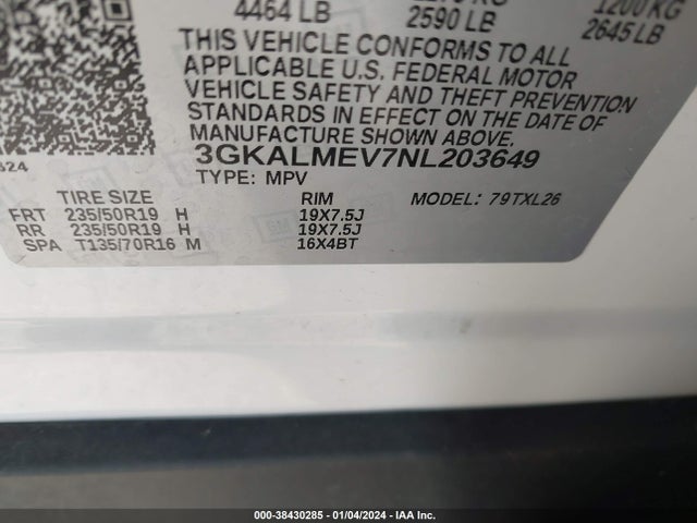 GMC Terrain Fwd Sle 2022 3GKALMEV7NL203649 Image 9