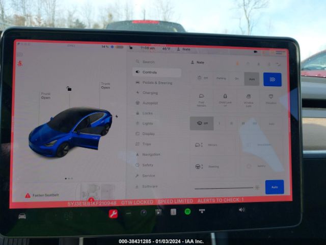 5YJ3E1EB1KF210948 Tesla Model 3 Long Range/performance
