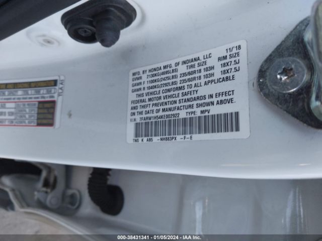 7FARW1H54KE002922 Honda CR-V EX