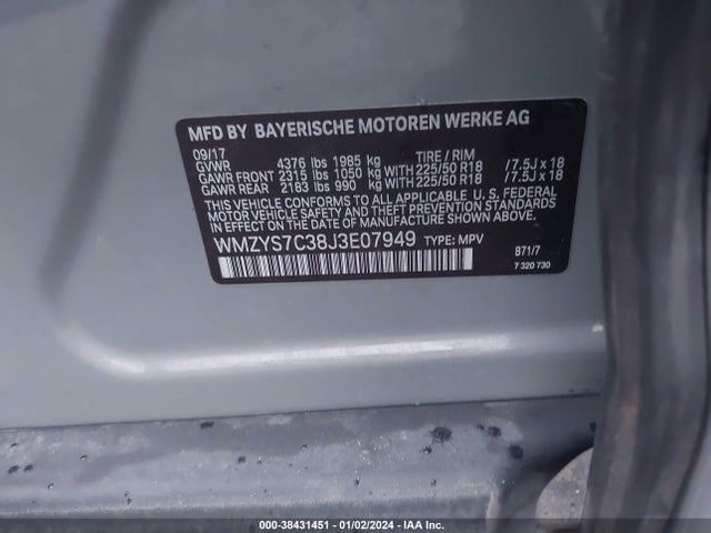 2018 MINI COUNTRYMAN WMZYS7C38J3E07949 Photo 8