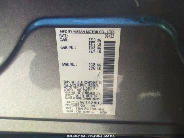 Nissan Leaf Sv Plus 60 Kwh 2023 1N4CZ1CV7PC552805 Image 9