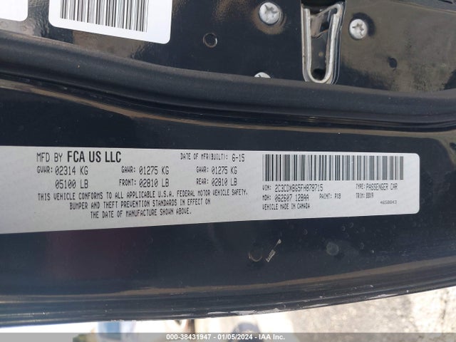 Dodge Charger Se 2015 2C3CDXBG5FH878715 Image 9