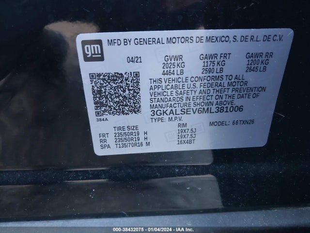 3GKALSEV6ML381006 GMC Terrain Fwd Denali