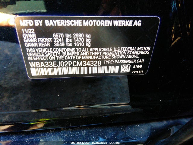 BMW 760i Xdrive 2023 WBA33EJ02PCM34328 Image 9
