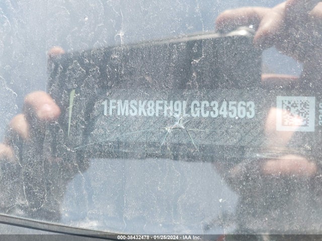 2020 FORD EXPLORER LIMITED VIN: 1FMSK8FH9LGC34563