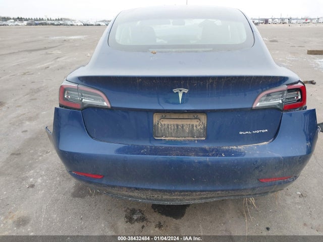 2022 TESLA MODEL 3 LONG RANGE DUAL MOTOR ALL-WHEEL DRIVE VIN: 5YJ3E1EB1NF238950