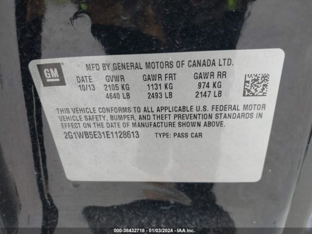 2G1WB5E31E1128613 Chevrolet Impala Limited Lt