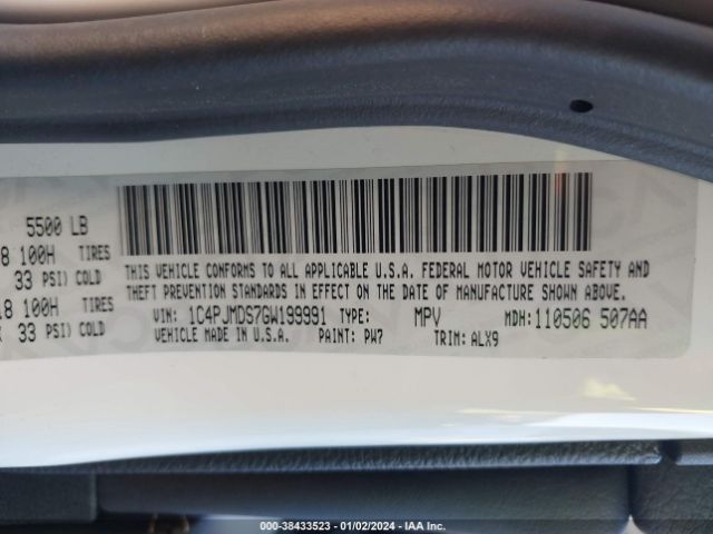 2016 JEEP CHEROKEE 1C4PJMDS7GW199991 Photo 8