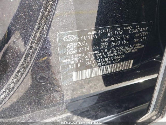 Genesis G70 2.0t Rwd 2023 KMTG34TA8PU104404 Image 9