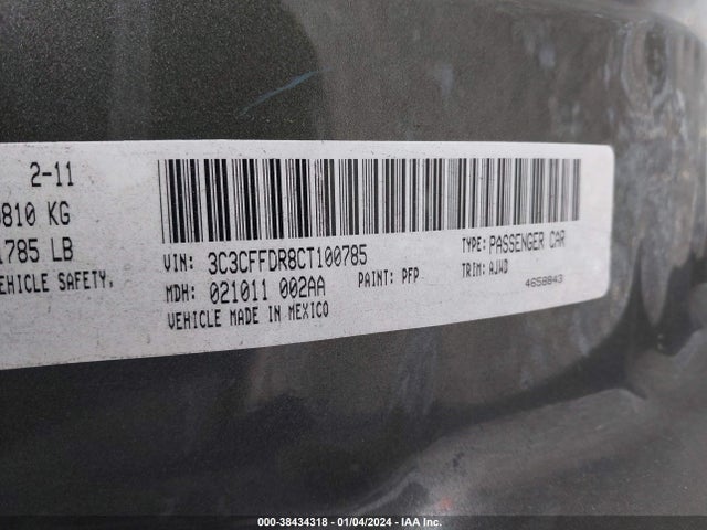 2012 FIAT 500C 3C3CFFDR8CT100785 Photo 8