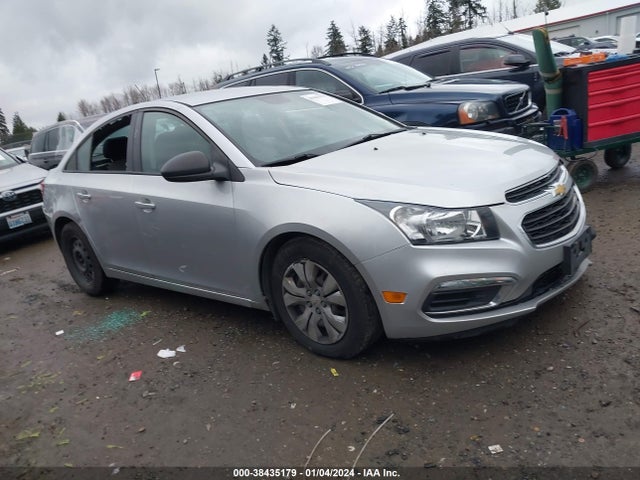 2015 CHEVROLET CRUZE LS MANUAL VIN: 1G1PB5SH8F7282339